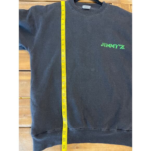 Vintage 90s JIMMY'Z Black Crewneck Mens Size Medium - Picture 9 of 10
